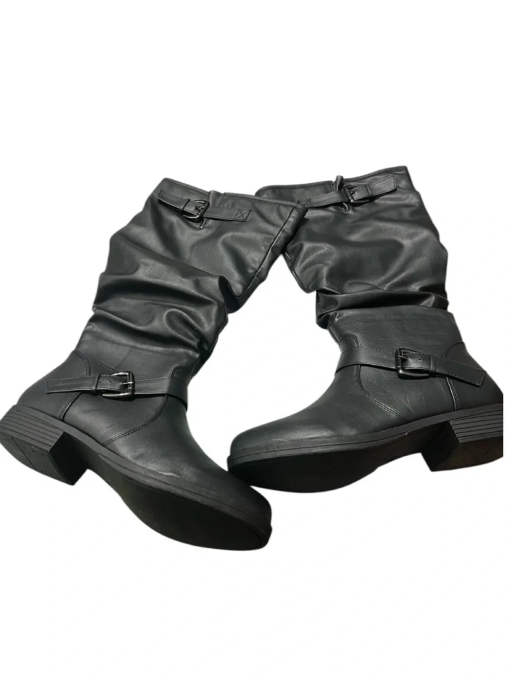 Journee collection black knee high boots